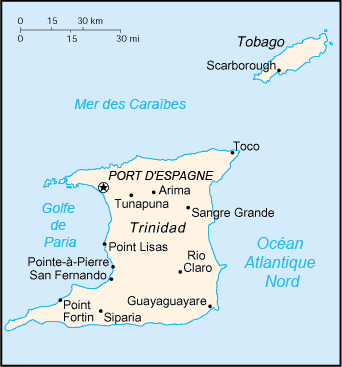 Trinidad et Tobago carte